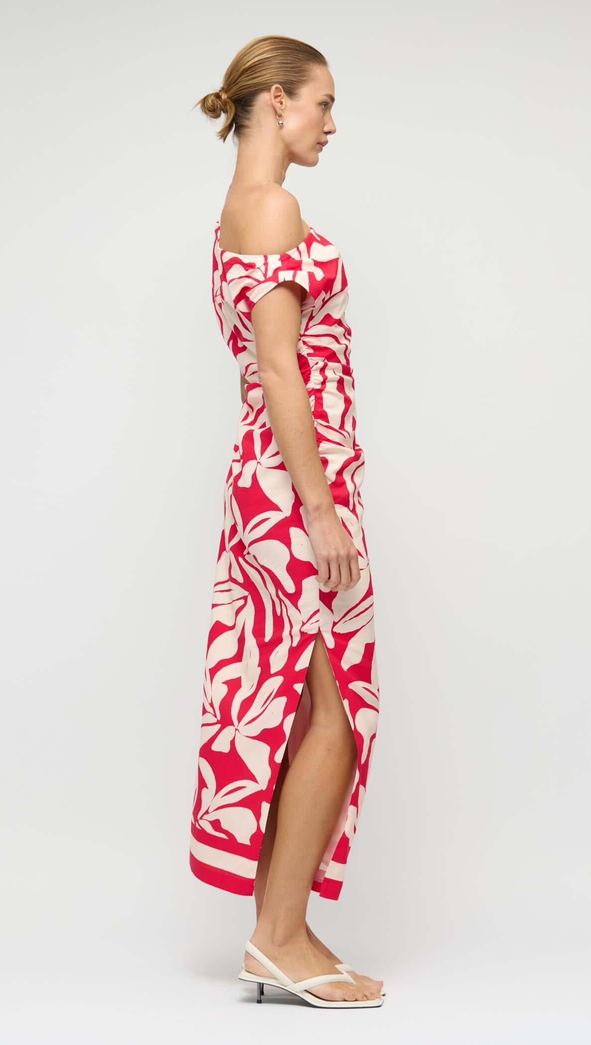 Staple The Label Serata Asym Midi Dress