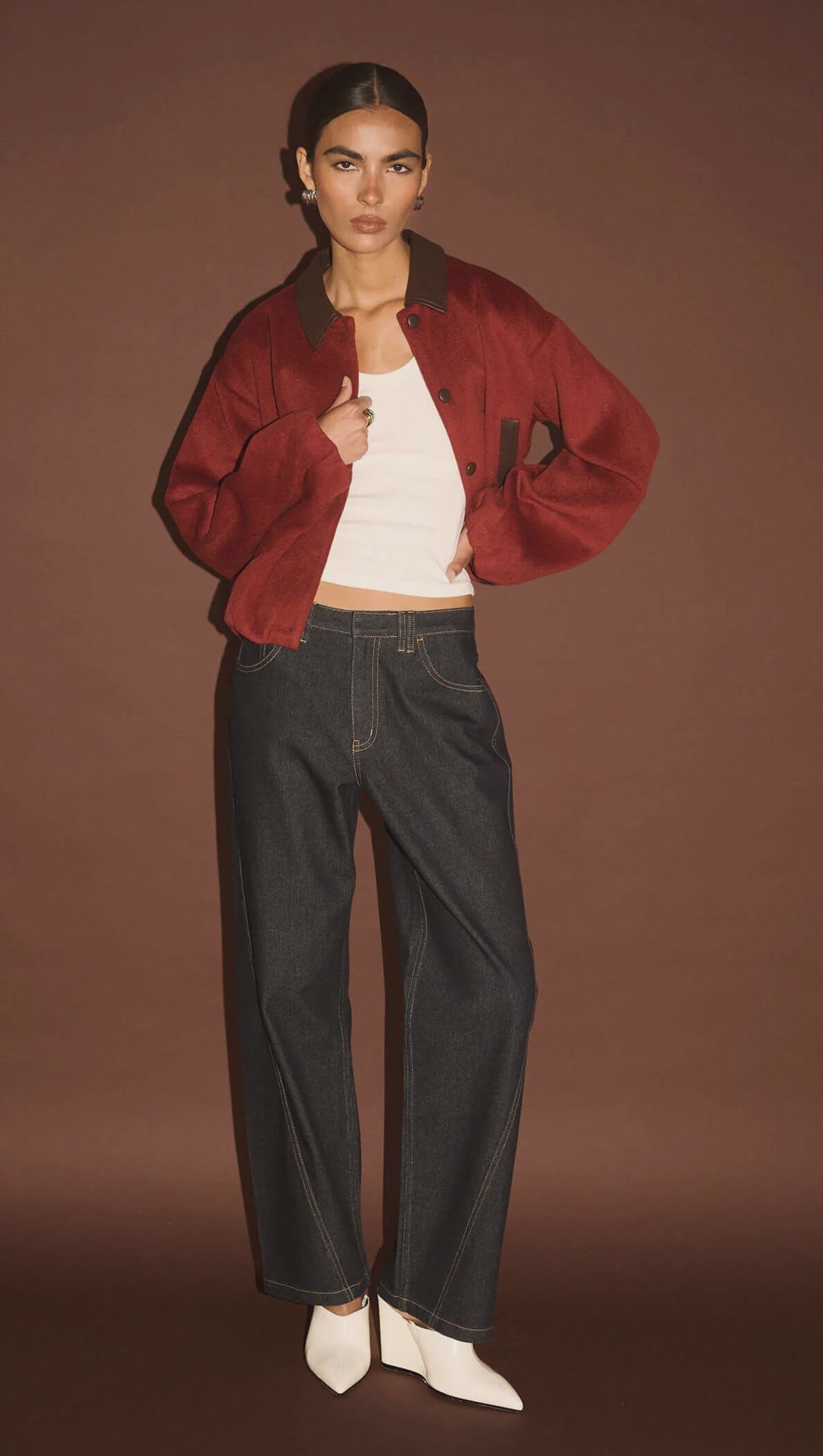 Staple The Label Meava Bomber Jacket Rose