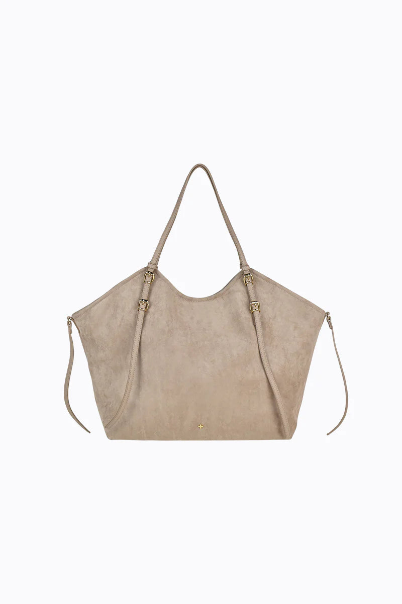 Peta + Jain Steffy Large Tote Nude Suede/Gold