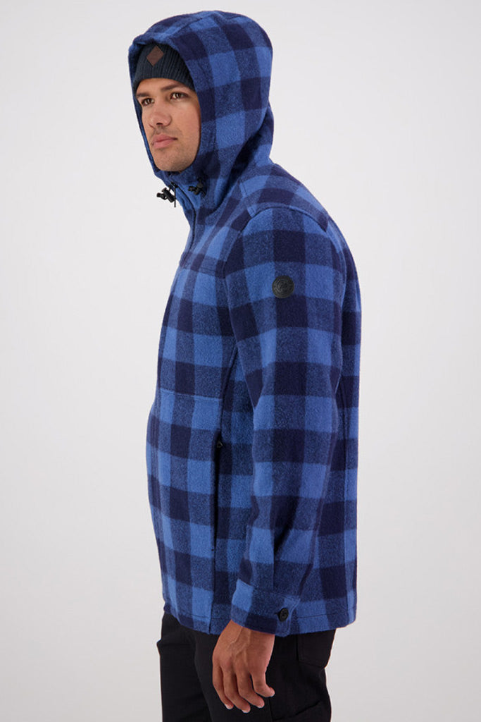 Swanndri Hudson Hoodie Oceanview/Navy Check