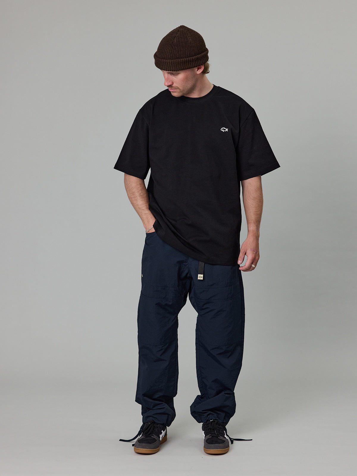 Just Another Fisherman Tag Heavy Shore Tee Black