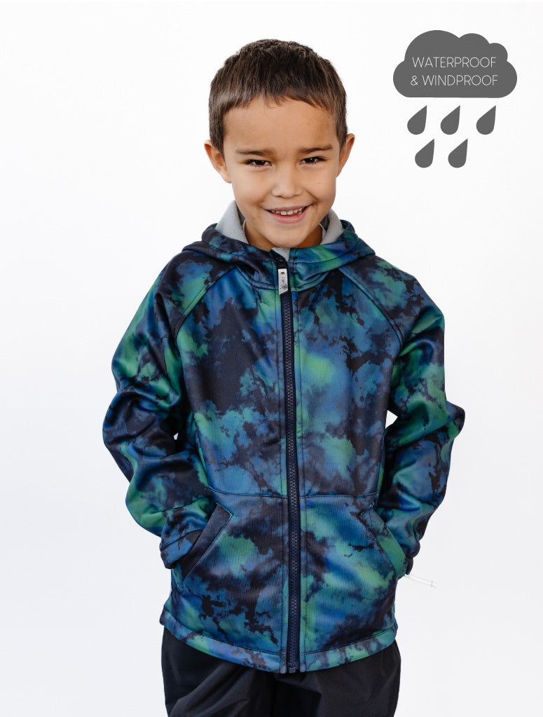 Therm All-Weather Hoodie Teal Tie Dye