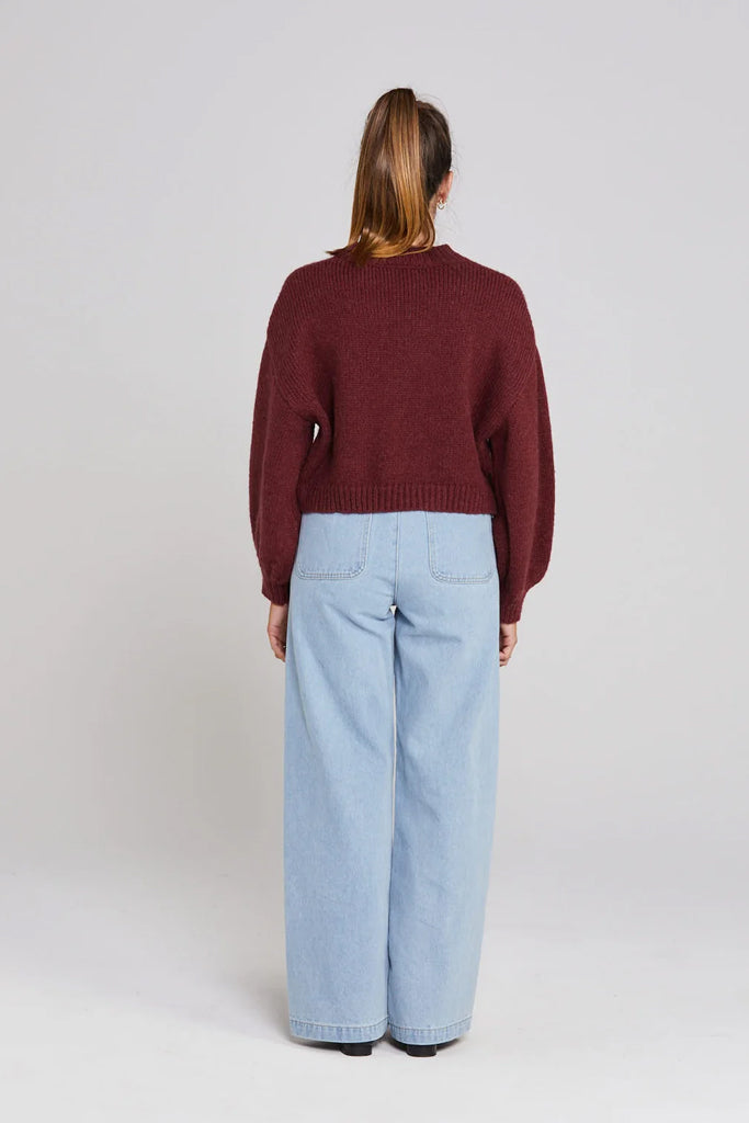 Thing Thing Huddle Cardigan Winter Rouge