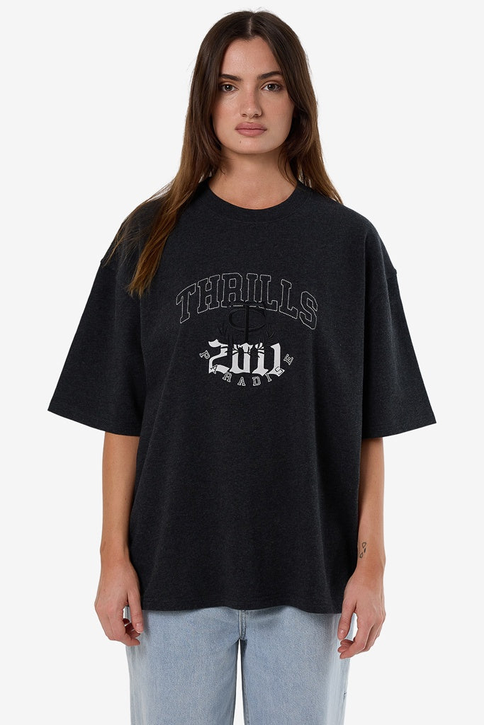 Thrills Legacy Oversized Tee Black Marle