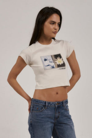 Thrills A And H Mini Tee Heritage White