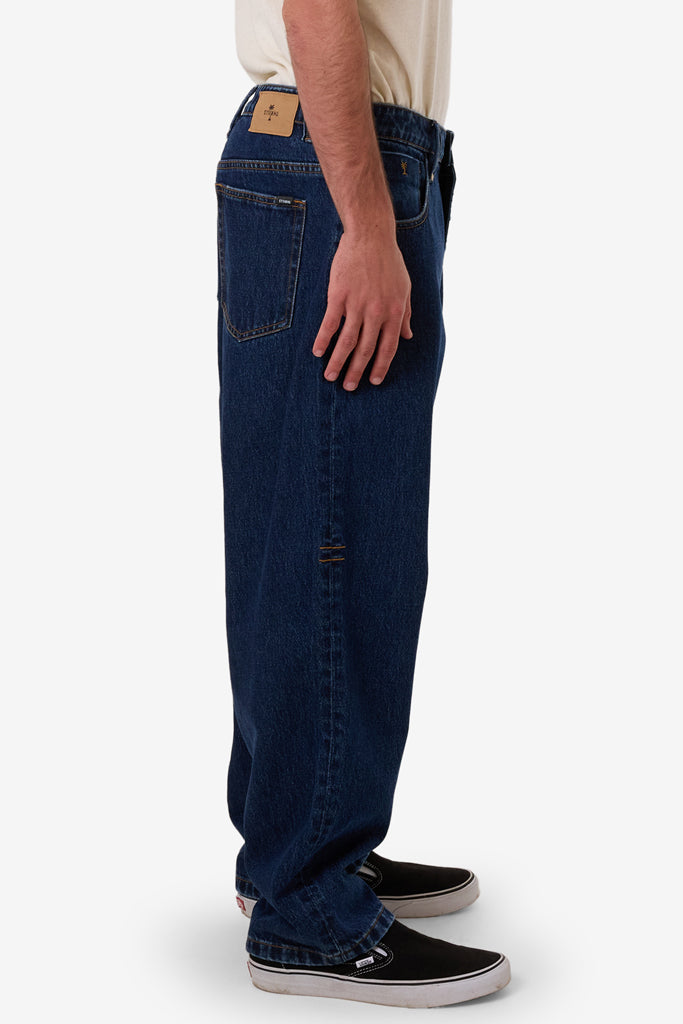 Thrills Big Slacker Denim Jean Rinsed Ink