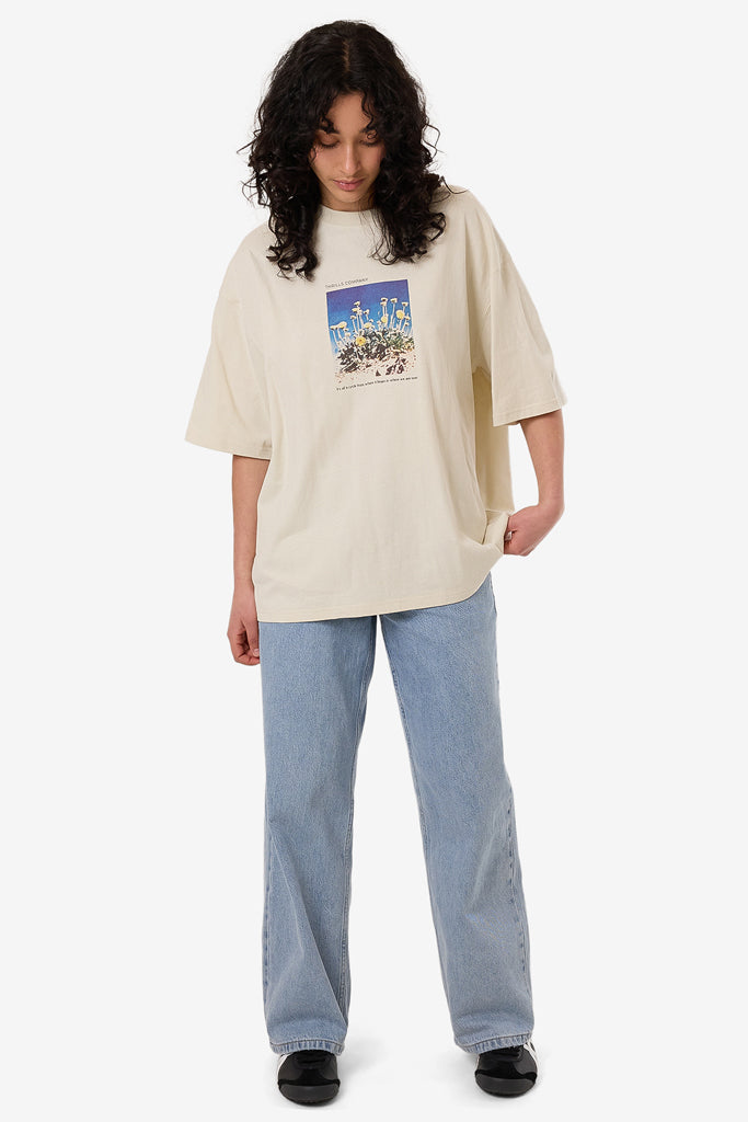 Thrills Cyclicle Beginnings Oversized Tee Heritage White
