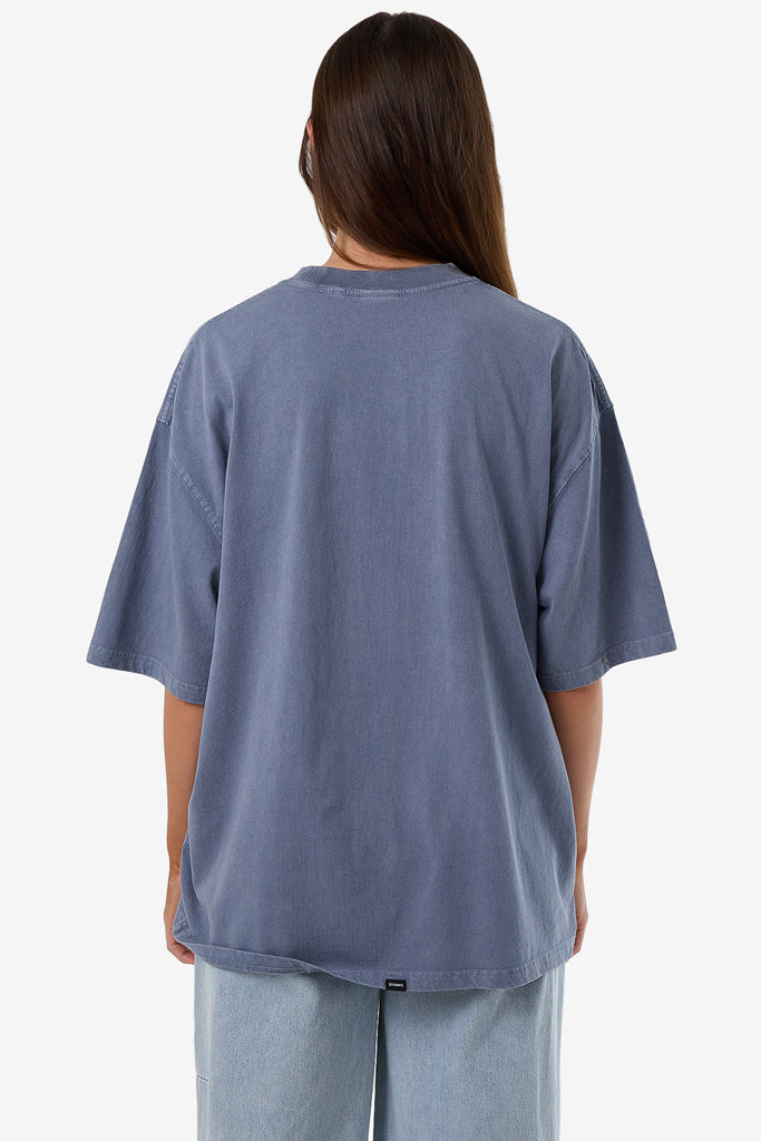 Thrills Fortune Favours Oversized Tee Rustic Blue