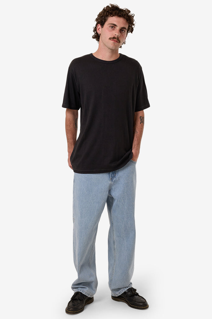 Thrills Hemp Thrills Embro Contrast Stitch Merch Fit Tee Black