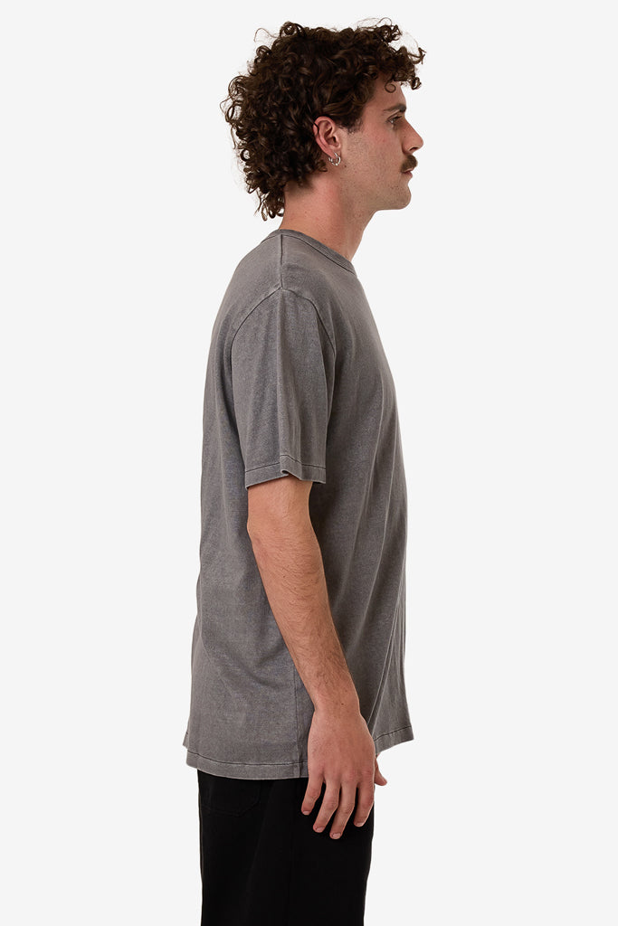 Thrills Hemp Thrills Embro Contrast Stitch Merch Fit Tee Grey Ash