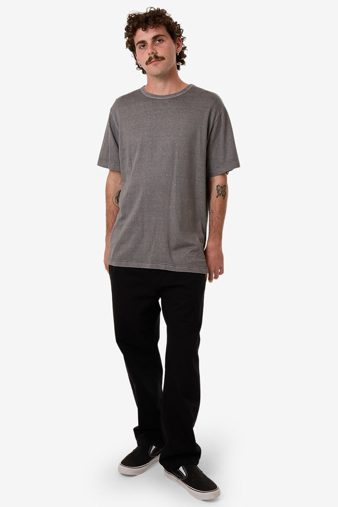 Thrills Hemp Thrills Embro Contrast Stitch Merch Fit Tee Grey Ash