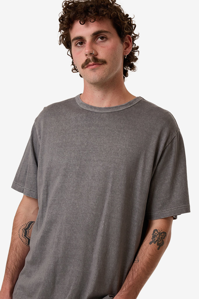 Thrills Hemp Thrills Embro Contrast Stitch Merch Fit Tee Grey Ash
