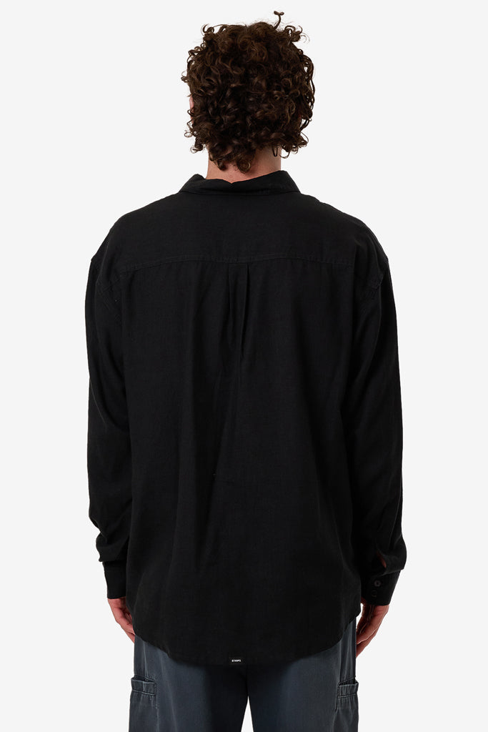 Thrills Hemp Thrills Oversize Long Sleeve Shirt Black