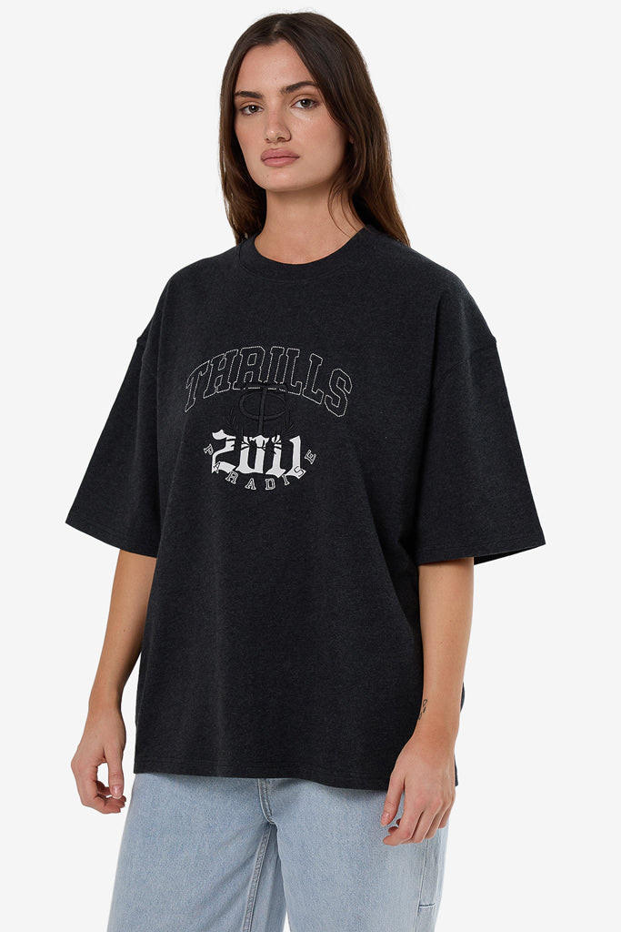 Thrills Legacy Oversized Tee Black Marle