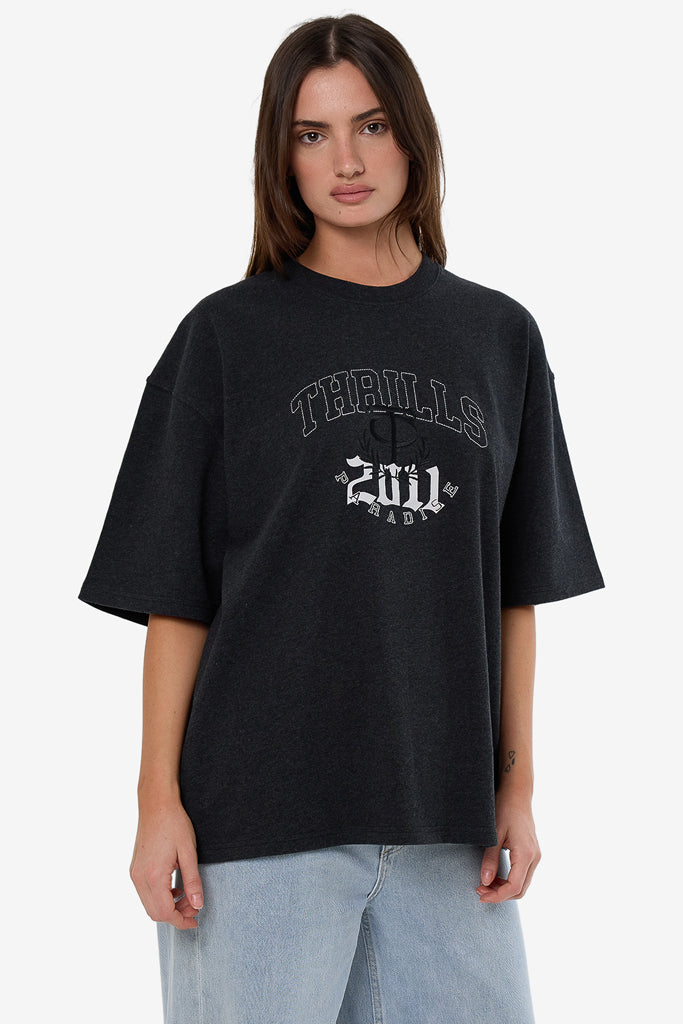 Thrills Legacy Oversized Tee Black Marle