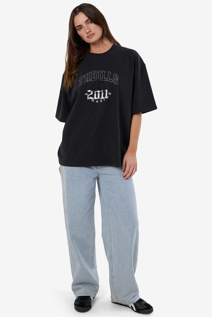 Thrills Legacy Oversized Tee Black Marle