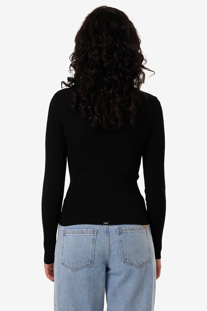 Thrills Marita Knit Cardigan Black