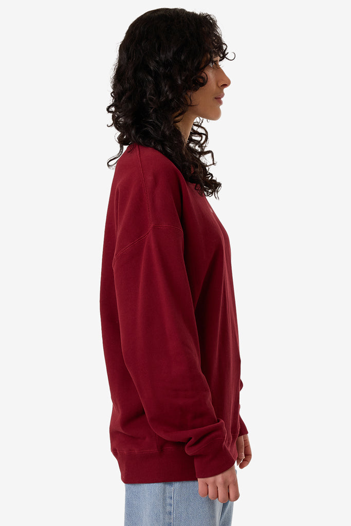 Thrills Minimal Thrills Slouch Crew Cabernet