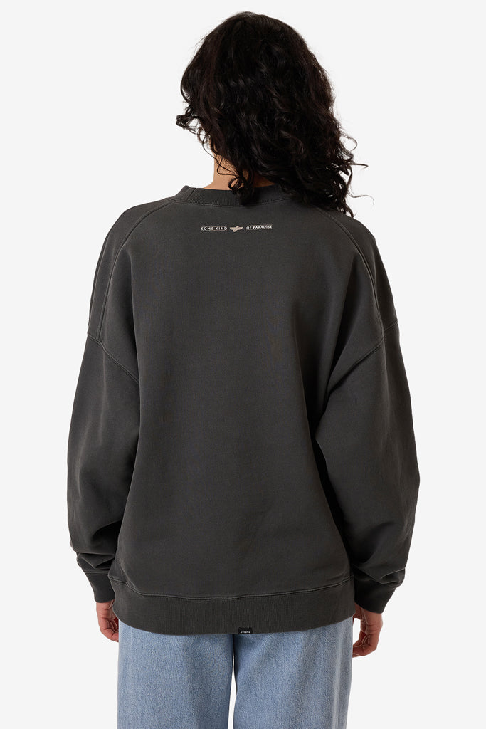 Thrills Road To Paradise Cocoon Panel Crew Merch Black