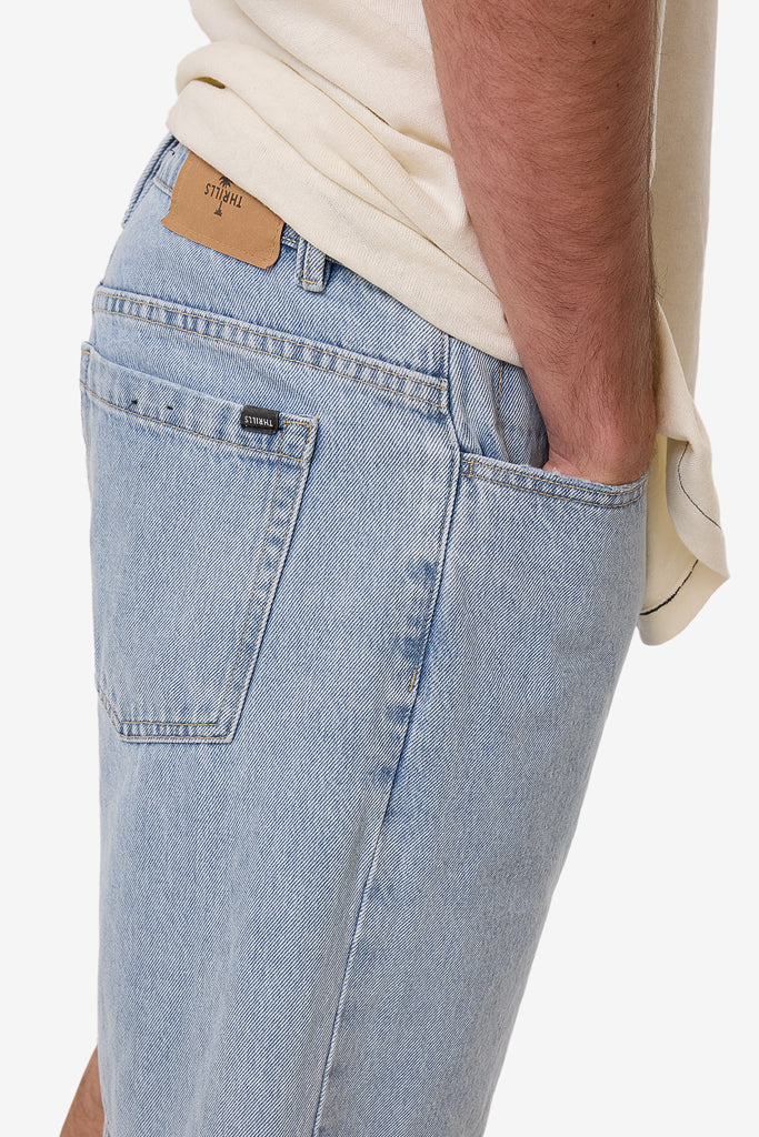 Thrills Slacker Denim Short Ageless Blue