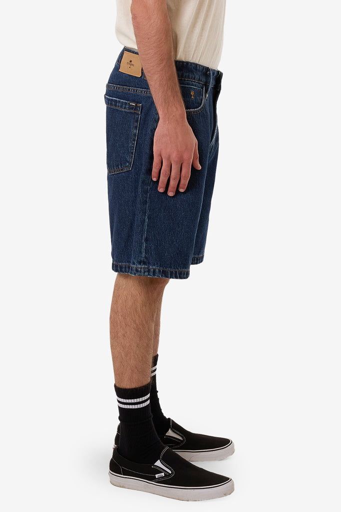 Thrills Slacker Denim Short Rinsed Ink