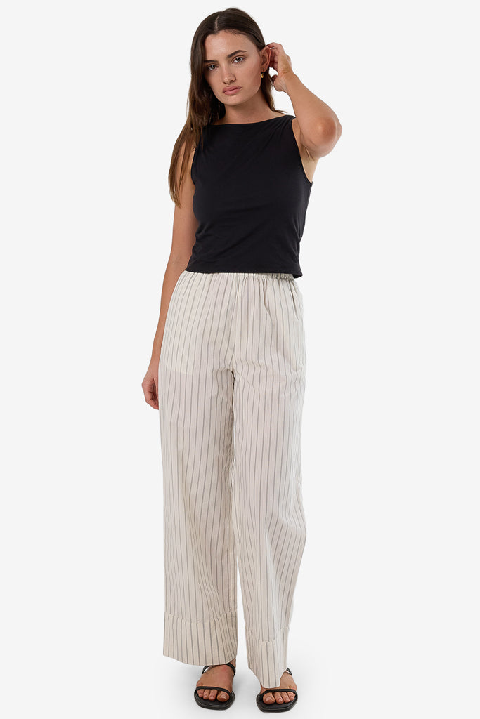 Thrills Unwind Stripe Pant Off White