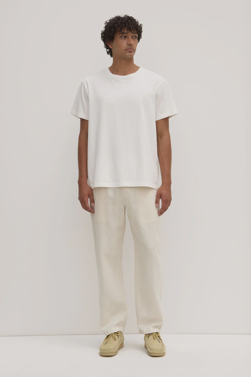 Assembly Mens Tide Linen Pant Limestone