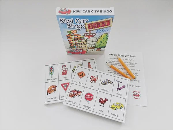 Kiwi Car Games Car Bingo City Edition