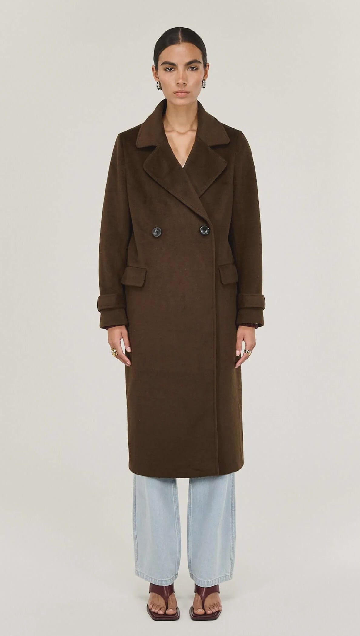 Staple The Label  Irena Coat Choc