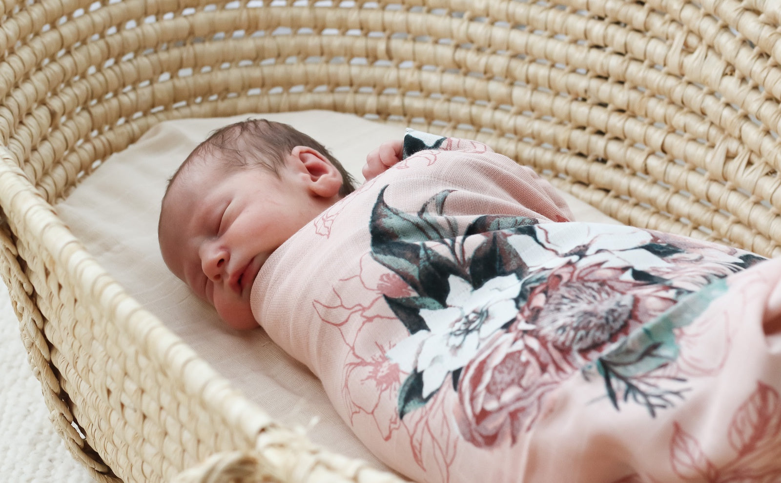 Burrow and Be Muslin Wrap - Tropical Bouquet