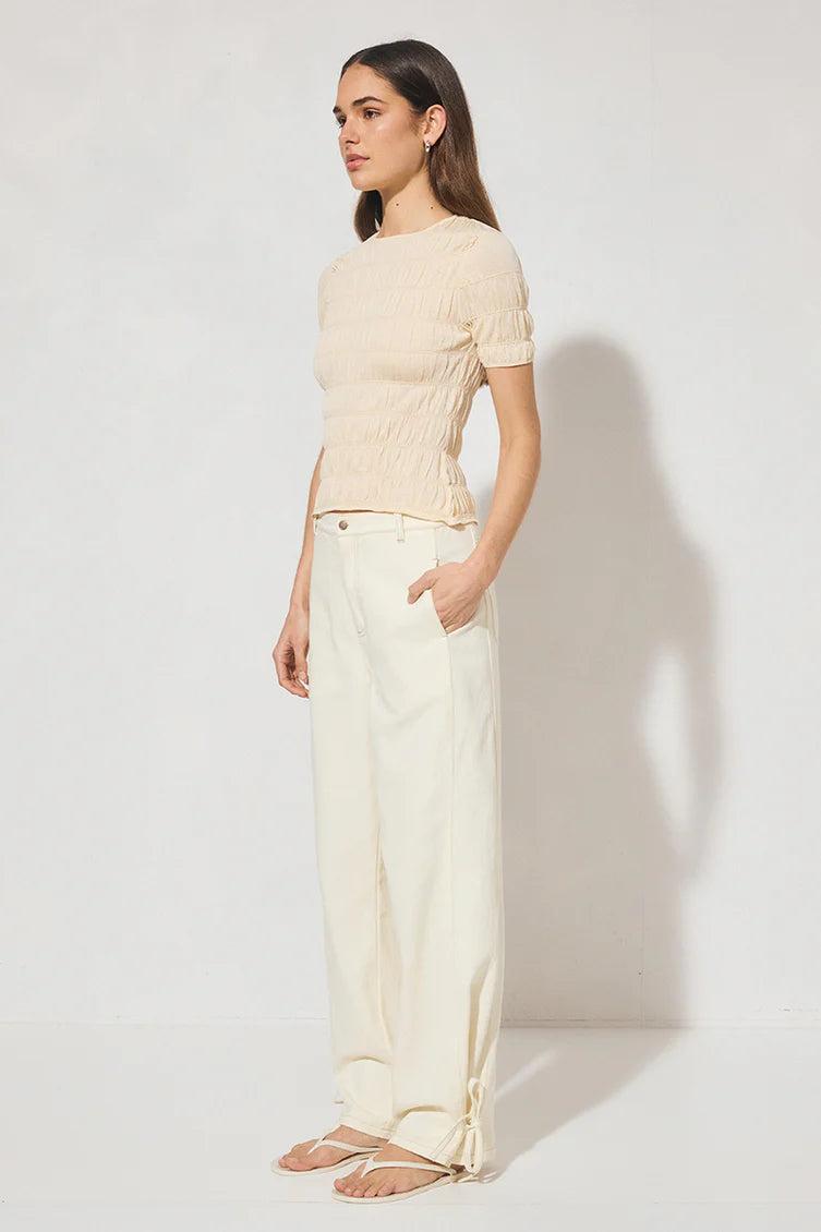 Mon Renn Vega Knit Top Cream