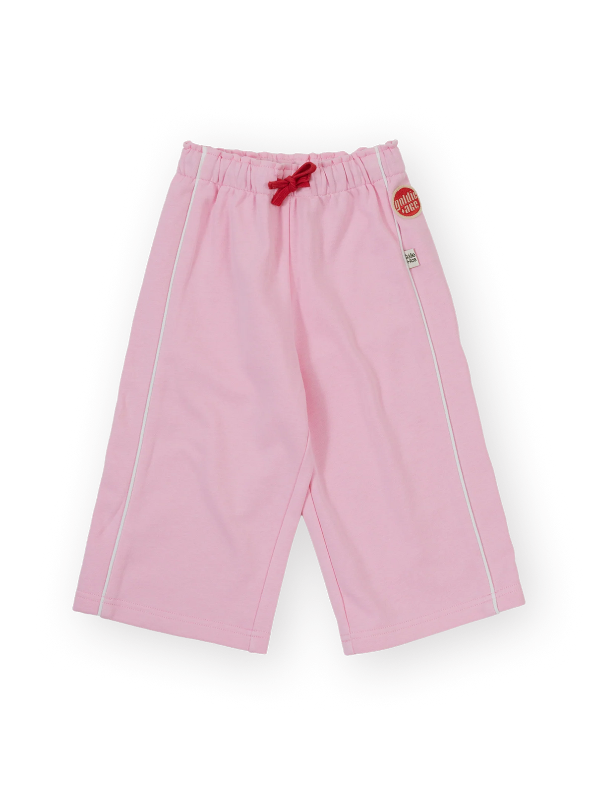 Goldie + Ace  Wide Leg Piped Sweatpants Pink