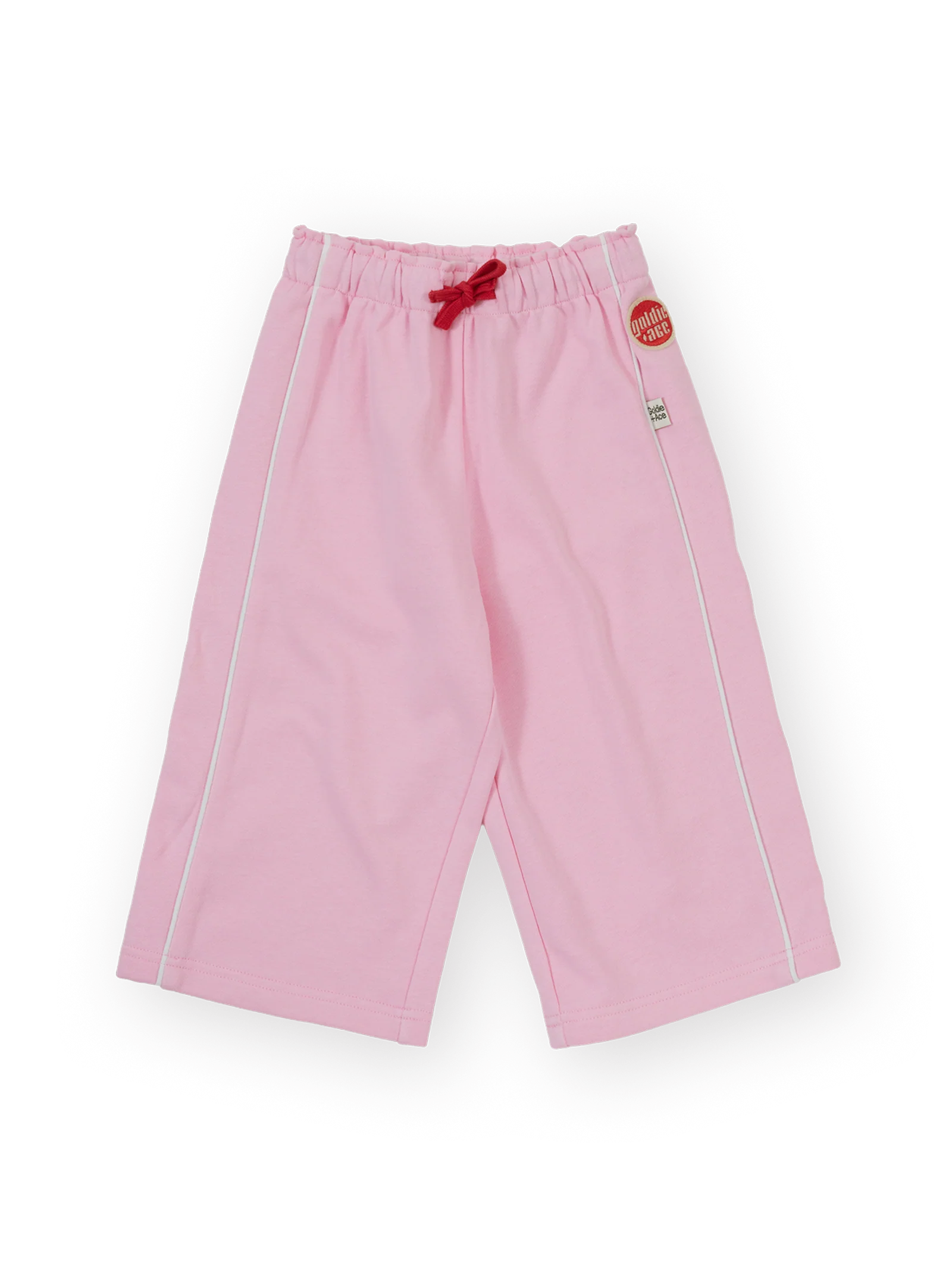 Goldie + Ace  Wide Leg Piped Sweatpants Pink