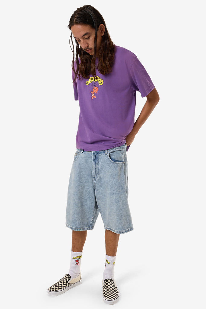 Worship Floater Vintage Tee Prism Violet Fade