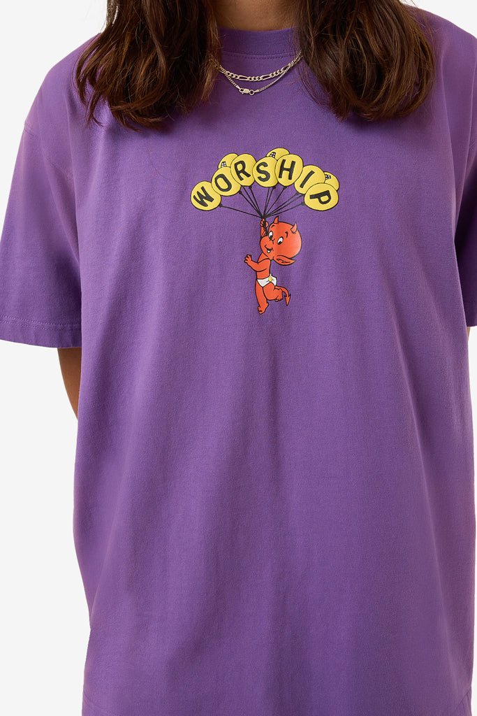 Worship Floater Vintage Tee Prism Violet Fade
