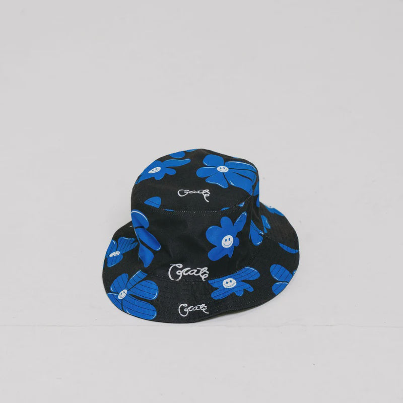 Crate Kids Flower Reversible Bucket Hat Blue/Black