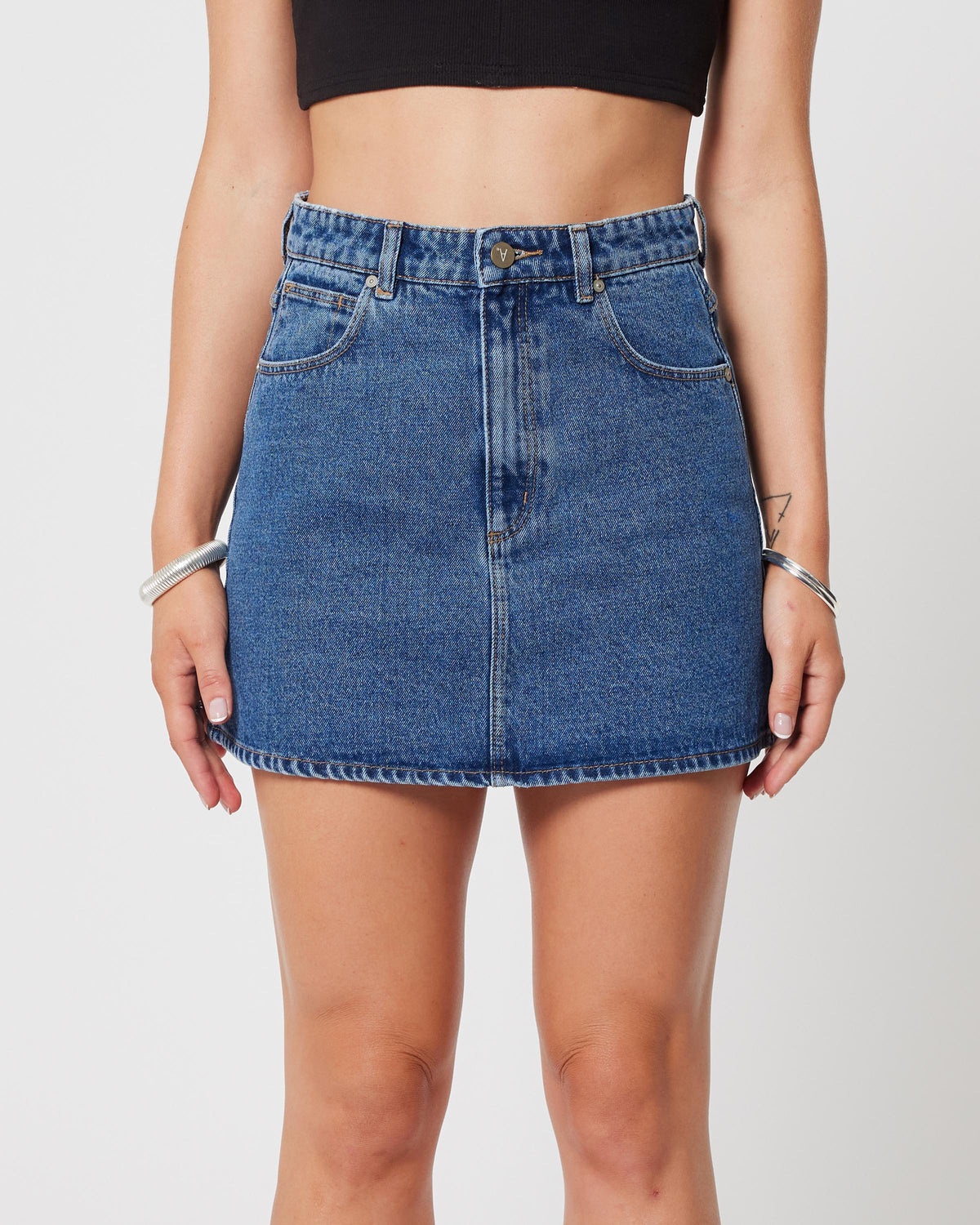 Abrand Aline Skirt Bella Mid Blue