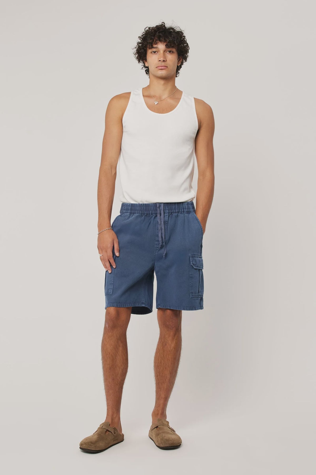 Rollas Tradie Cargo Short Steel Blue
