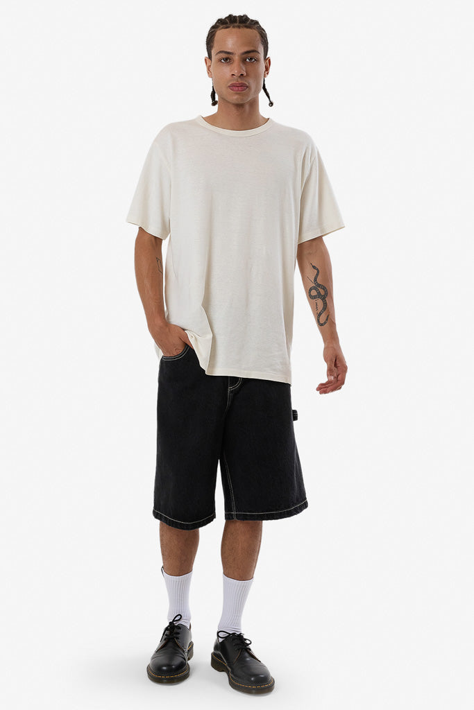 Thrills Big Slacker Denim Short Aged Black