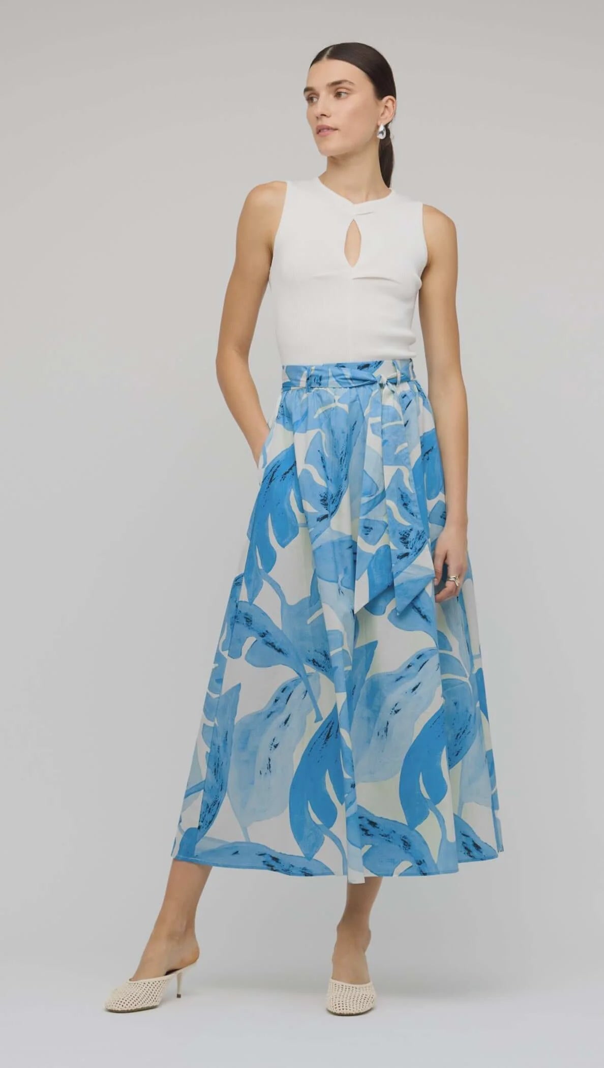 Staple the Label Leilani Maxi Skirt - Blue Leaf