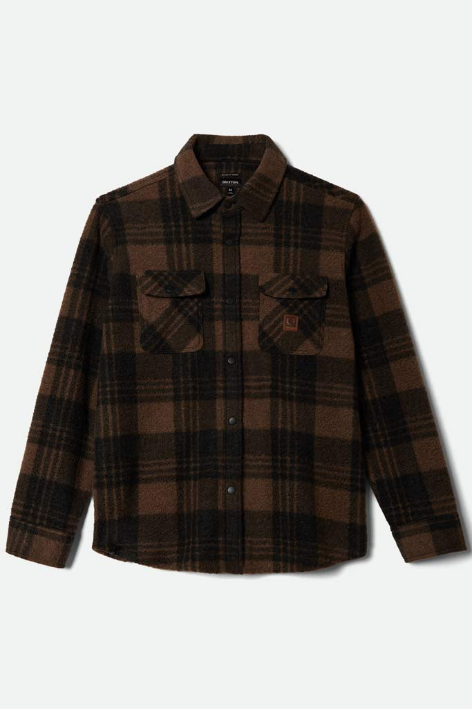 Brixton Bowery WB Arctic Stretch Fleece Burro Brown/Black Plaid