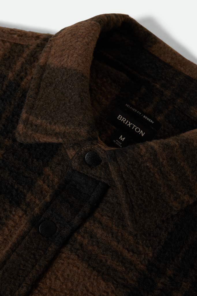 Brixton Bowery WB Arctic Stretch Fleece Burro Brown/Black Plaid