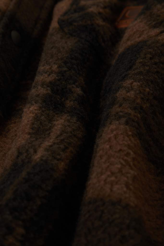 Brixton Bowery WB Arctic Stretch Fleece Burro Brown/Black Plaid