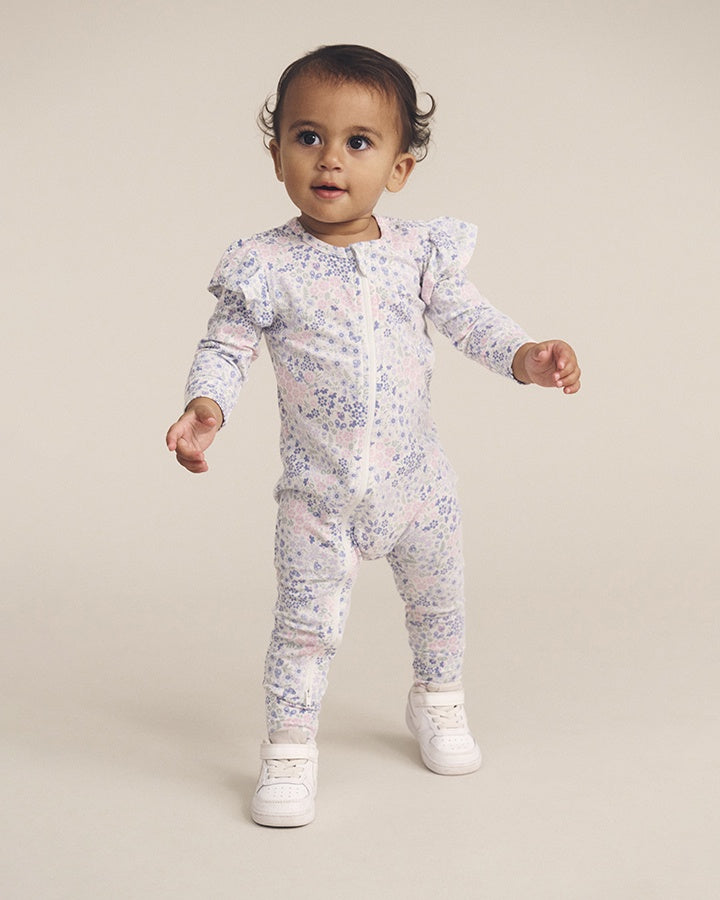 Huxbaby Flower Garden Frill Romper