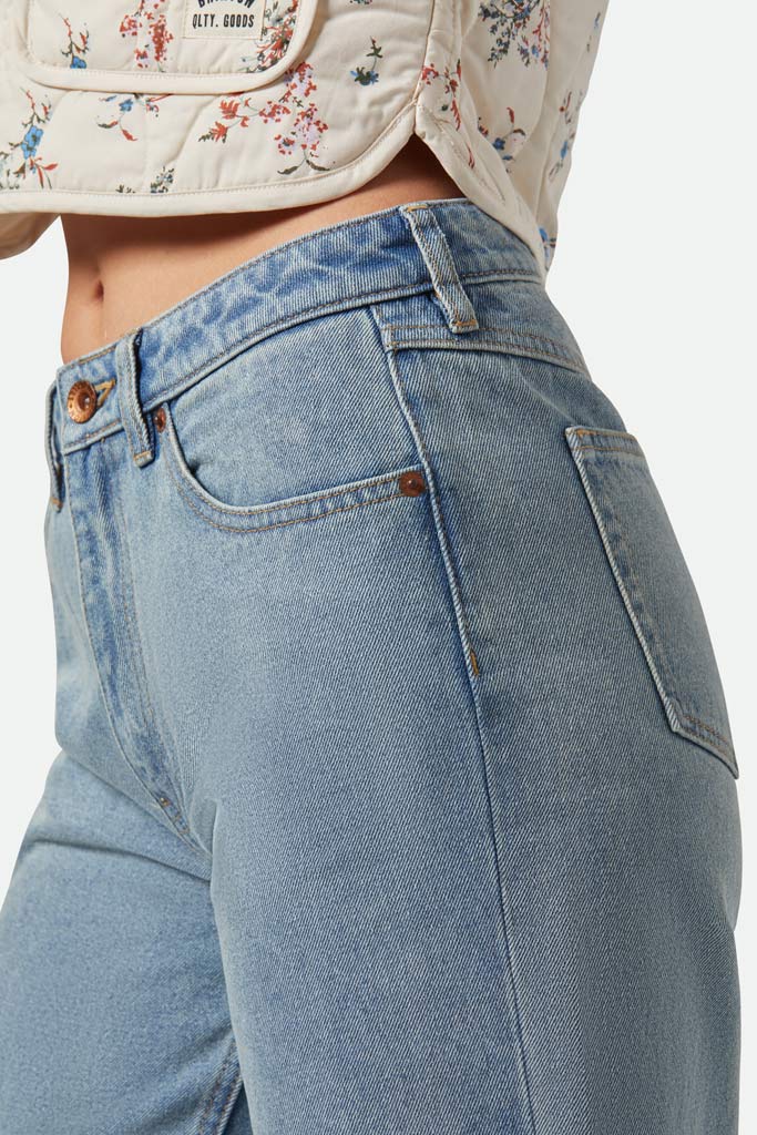 Brixton Womens Margo Cropped 5 Pocket Pant Lt Denim