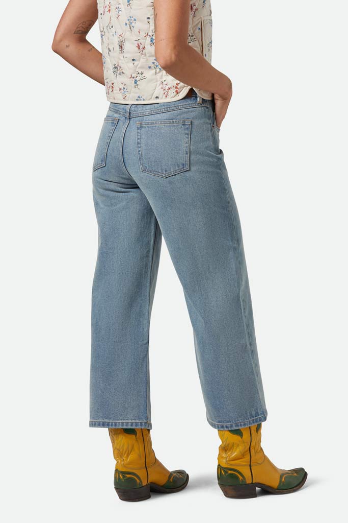 Brixton Womens Margo Cropped 5 Pocket Pant Lt Denim