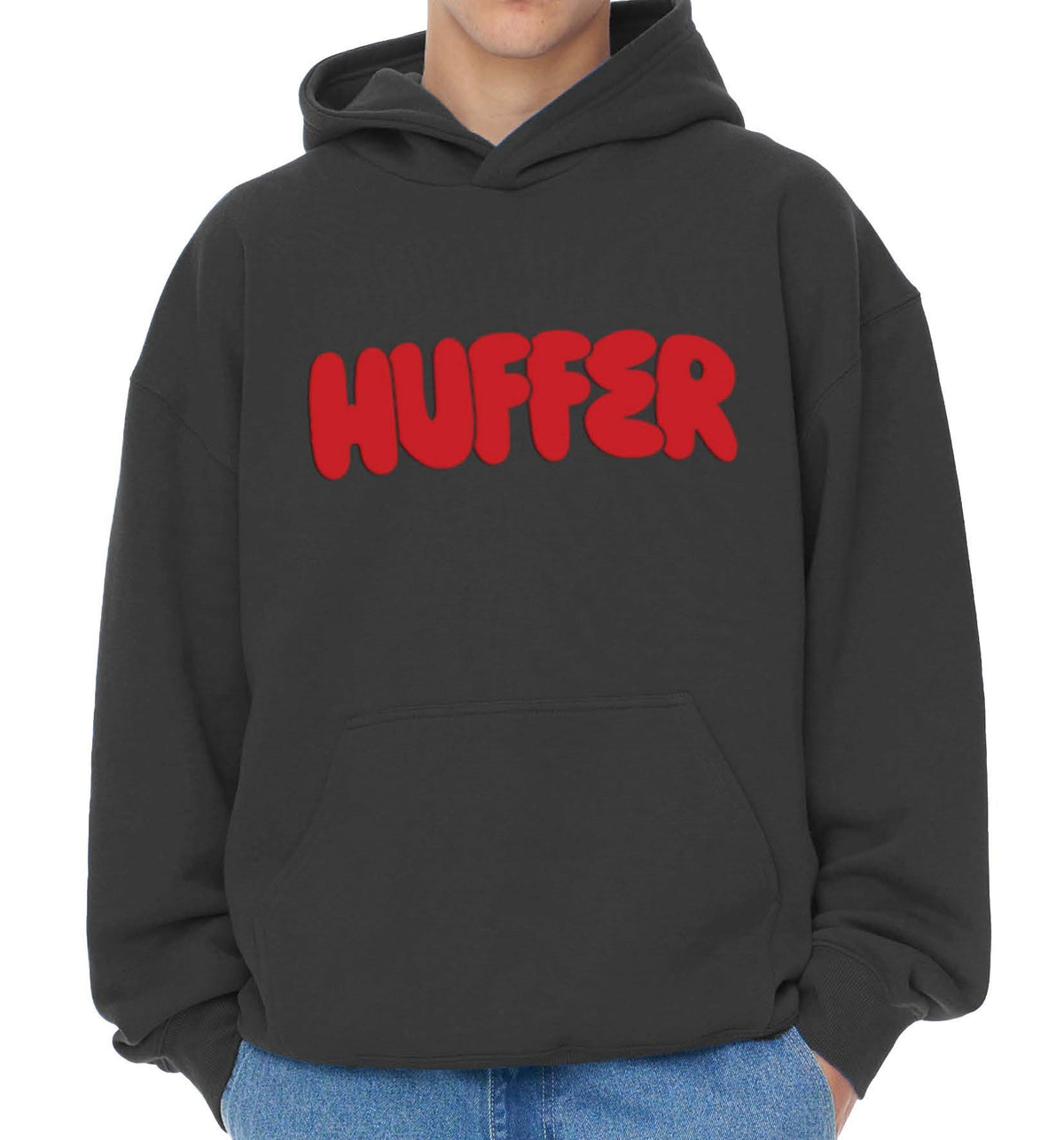 Huffer Mens Arcade Hood/Juicy - Basalt