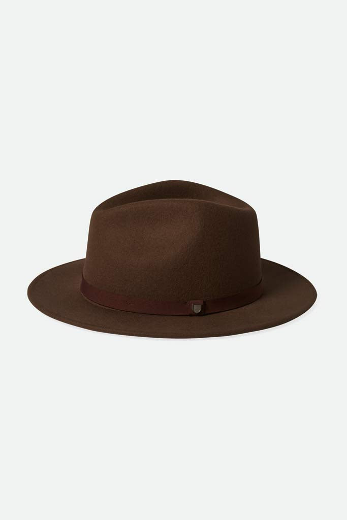 Brixton Messer Packable Fedora Dark Earth
