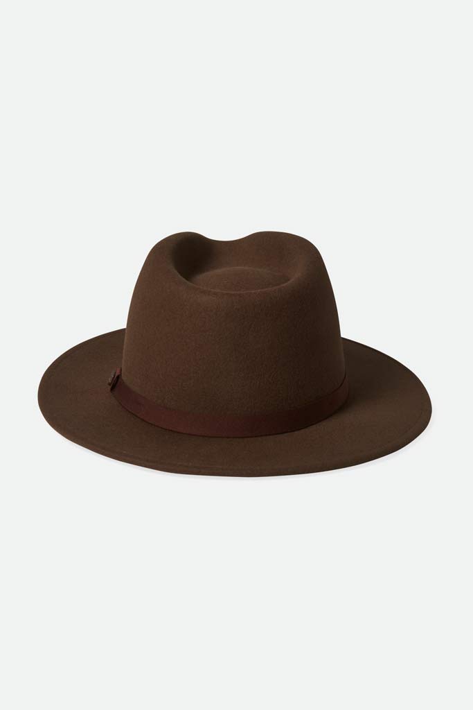 Brixton Messer Packable Fedora Dark Earth