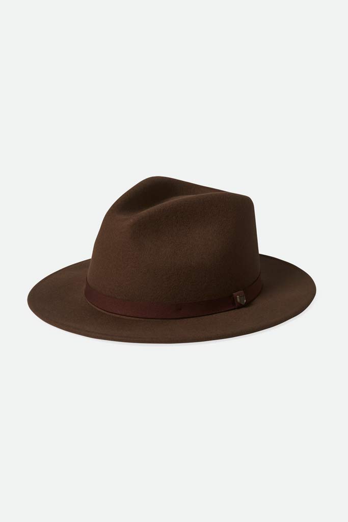 Brixton Messer Packable Fedora Dark Earth